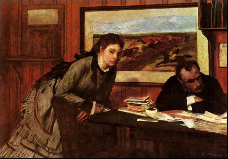 Edgar Degas Sulking oil painting image